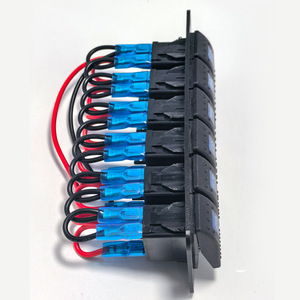 แผงสวิตช์แบบโยก 6 ทาง 12V 10A IP65 เชื่อมต่อรวดเร็ว สำหรับใช้กับเรือ รถยนต์ และงานทางทะเล - Product Image 3