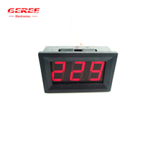 Meteran Tegangan Tampilan Digital AC 110V 220V 0.56 Voltmeter AC30-500V Penguji Tegangan Fase Tunggal V58A Tampilan LED Merah