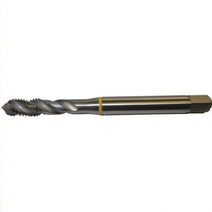 Macho de roscar estándar TA1460 sin recubrimiento, helicoidal de 40 grados para orificios ciegos, tolerancia 6H, machos y terrajas - Product Image 2