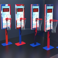 Machine d'arcade de basket-ball interactive pour enfants en gros avec système de jeu de basket-ball et panneau intelligent pour aires de jeux intérieures