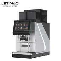 Cafetera Totalmente Automática Jetinno JL38A con Sistema de Jarabe y Espuma de Leche Fresca, Máquina de Café Comercial con Molinillo