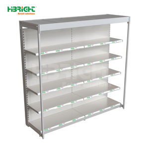 מתכת חובה כבדה לבן 4-מדף רב-שכבתית נגד החלקה חופשית סופרמרקט חנות נוחות - Product Image 1