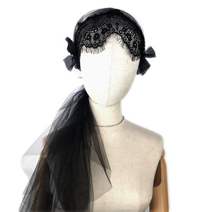 Nouveaux chapeaux d'église unisexes en velours rayé noir OEM pour adultes, pêche, mariée, fête, voile long, mode hiver - Product Image 2