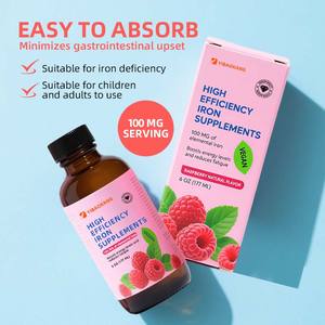 Integratore di ferro liquido sapore di lampone 177ml per le donne adulti migliorare i livelli di energia e rilassarsi - Product Image 4