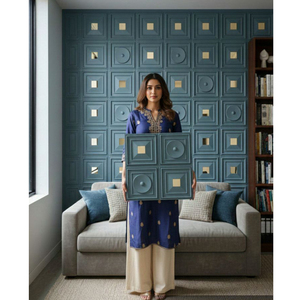 Panel de Pared 3D de PVC Azul Claro para Decoración de Interiores, Tablero de Techo para Mejorar el Diseño Interior del Hogar con Estilo - Product Image 4