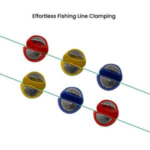 ตุ้มถ่วงตก<span class=keywords><strong>ปลา</strong></span>หลากสีแบบแยกส่วนพร้อมยางถอดได้ ชุดตุ้มถ่วงตะกั่วแบบหนีบ - Product Image 3