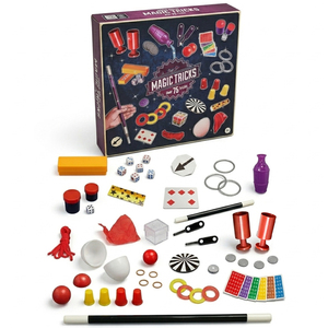 <span class=keywords><strong>Kit</strong></span> di <span class=keywords><strong>Trucchi</strong></span> Magici per Bambini con 75 <span class=keywords><strong>Trucchi</strong></span>, Guida di Apprendimento Facile in Plastica, Giocattolo Creativo per Spettacoli, Regalo - Product Image 1
