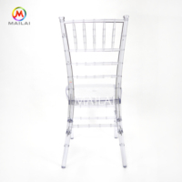 Chaise Chiavari de Mariage en Acrylique Transparent Effet Cristal, Empilable, pour Location d'Hôtels et Événements
