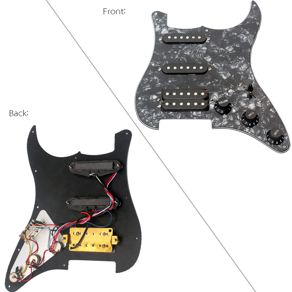 EMSea Lot De 3 Coques Micro Bobine Unique Chromé 50mm - Compatible Stratocaster