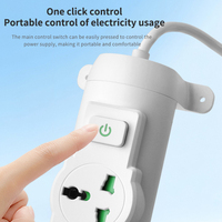 Multiprise murale universelle avec ports USB PD à charge rapide, fixation sur rail, pour bureau et domicile