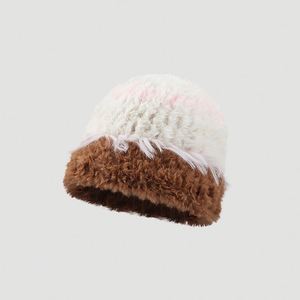 Chapeau Bob Tricoté Femme Hiver Chaud Nouveau Design Grande Taille Épais en Fourrure Douce et Moelleuse pour Voyage - Product Image 6