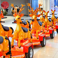 Train électrique sans rail commercial pour enfants, mini-train à batterie au lithium pour animaux d'intérieur, idéal pour les centres commerciaux