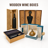 Boîte cadeau personnalisée en MDF à charnières, faite à la main, pour spiritueux, étui de rangement en bois dur pour bouteilles de whisky XO et de brandy