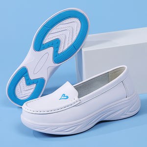 Scarpe da donna all'ingrosso da donna scarpe da infermiera bianche con punta tonda comode scarpe da lavoro antiscivolo per uso quotidiano ospedaliero - Product Image 3