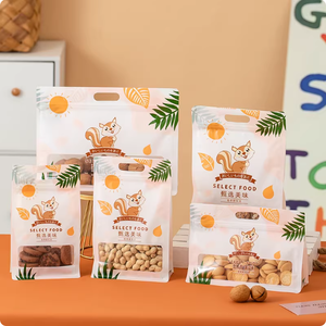 <span class=keywords><strong>Sac</strong></span> d'emballage en plastique imprimé personnalisé avec votre propre logo pour l'emballage alimentaire, sachet debout avec fermeture éclair, sacs refermables - Product Image 1
