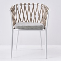 Ensemble table et chaises de balcon moderne blanc meubles chaises de jardin extérieur prix usine été métal aluminium photo 1 ensemble