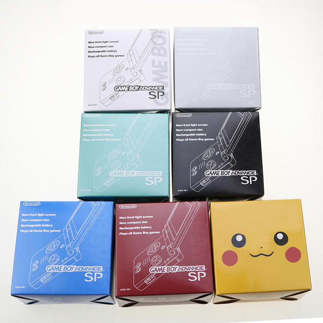 New Packaging Box Packing Carton Box for GBA SP Game Console Replacement Shell case with Box for Gameboy Advance