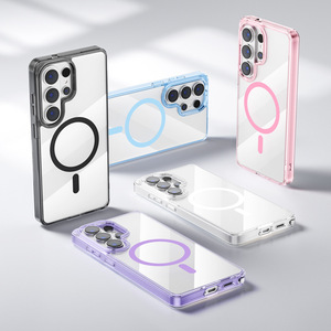 Coque rigide magnétique transparente résistante au jaunissement pour <span class=keywords><strong>Samsung</strong></span> <span class=keywords><strong>Galaxy</strong></span> S25 <span class=keywords><strong>Ultra</strong></span> avec chargement sans fil – Étuis pour téléphone S25 <span class=keywords><strong>Ultra</strong></span> - Product Image 1