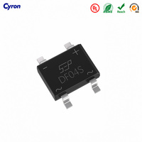 Redresseur de pont SEP DF04S 1A 400V à montage en surface, diode passivée au verre monophasée, composants électroniques d'alimentation, neuf