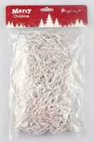 Papier de remplissage pour boîte cadeau en raphia métallisé brillant, papier déchiqueté, or, coupe ondulée, paillettes métalliques