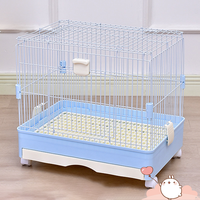 Offre Spéciale cage lapin hamster maison pour animaux de compagnie facile à nettoyer cage pour animaux avec tiroir roue universelle