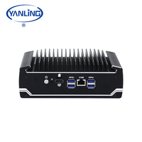 Innovador Mini PC sin ventilador 8th Gen Intel 3867U I7 Dual DDR4 Slots 6 Gigabit LAN Pfsense Firewall VPN Network Security Intel AU