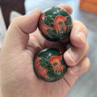 Boules d'exercice manuelles en fer creux, faites à la main, pour soulager le stress et améliorer la dextérité des doigts (Shouxing)