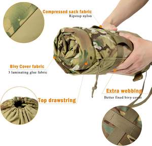Imperméable Ripstop Multicam Woodland Camouflage Extérieur Shell Momie <span class=keywords><strong>Sac</strong></span> <span class=keywords><strong>de</strong></span> <span class=keywords><strong>Couchage</strong></span> Bivy Cover Sack Système <span class=keywords><strong>de</strong></span> <span class=keywords><strong>Couchage</strong></span> Modulaire - Product Image 3