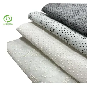 Good Price Needle punched polyester spunbond anti-slip fabric With Pvc Dots For Carpet Backing& sofa fabric