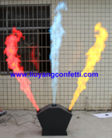 Équipement d'éclairage audio professionnel pour scène, discothèque, club, DJ, effet spécial, feu coloré, projecteur de flamme à trois voies