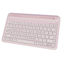 Slim Stand in Slot Portable Wireless untuk Mini Keyboard 78 Tombol Desain Gunting Logam Ultra Tipis Baru Mac Laptop iPad iPhone