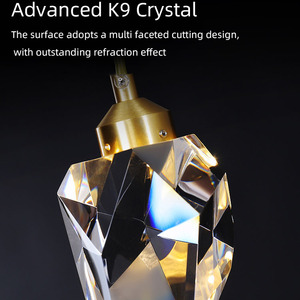 2023 nuovi lampadari a soppalco Duplex <span class=keywords><strong>Design</strong></span> lampade a sospensione per scale in cristallo moderne scale di lusso illuminazione a LED lampadari da <span class=keywords><strong>soggiorno</strong></span> - Product Image 3