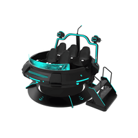 Simulateur VR UFO 9D de haute qualité, rotation à 360°, 2 passagers, machine d'amusement commerciale en métal et fibre de verre