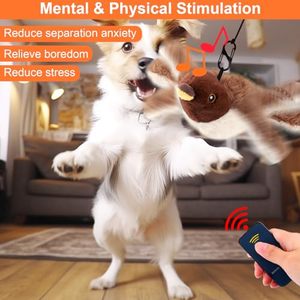 Inteligente eléctrico recargable felpa táctil activado gorrión chirrido Tweet mascota movimiento interactivo aleteo alas pájaro juguete para gatos - Product Image 4