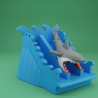 Grand toboggan aquatique gonflable en PVC en forme de requin, équipement d'amusement, parcours d'obstacles combiné, parc aquatique pour usage scolaire