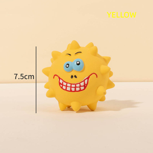 Wholesale Brand Custom Cartoon Style Multi-functional Portable Pet Toy Interactive Squeak Latex Chew Toy 7.5cm 4 Colors - Product Image 5