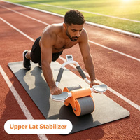 Rouleau de fitness à rebond automatique haute résistance pour hommes et femmes adultes, pour le remodelage abdominal et de la taille