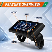 Kit de Conversión de Bicicleta Eléctrica de 2000W 72V con Tracción Trasera, Rueda Libre, Pantalla LCD S866, Controlador KT-V12L, Acelerador y Freno
