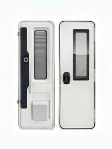 <span class=keywords><strong>Porte</strong></span> d'entrée de caravane, style européen, en alliage d'aluminium, avec <span class=keywords><strong>porte</strong></span> intérieure, double vitrage acrylique et poubelle intégrée - Product Image 1