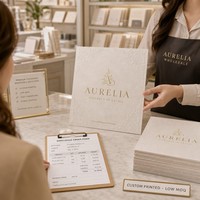 Cartes en papier d'art laminé gaufré personnalisées, service d'impression à texture de surface premium pour le marketing de marque
