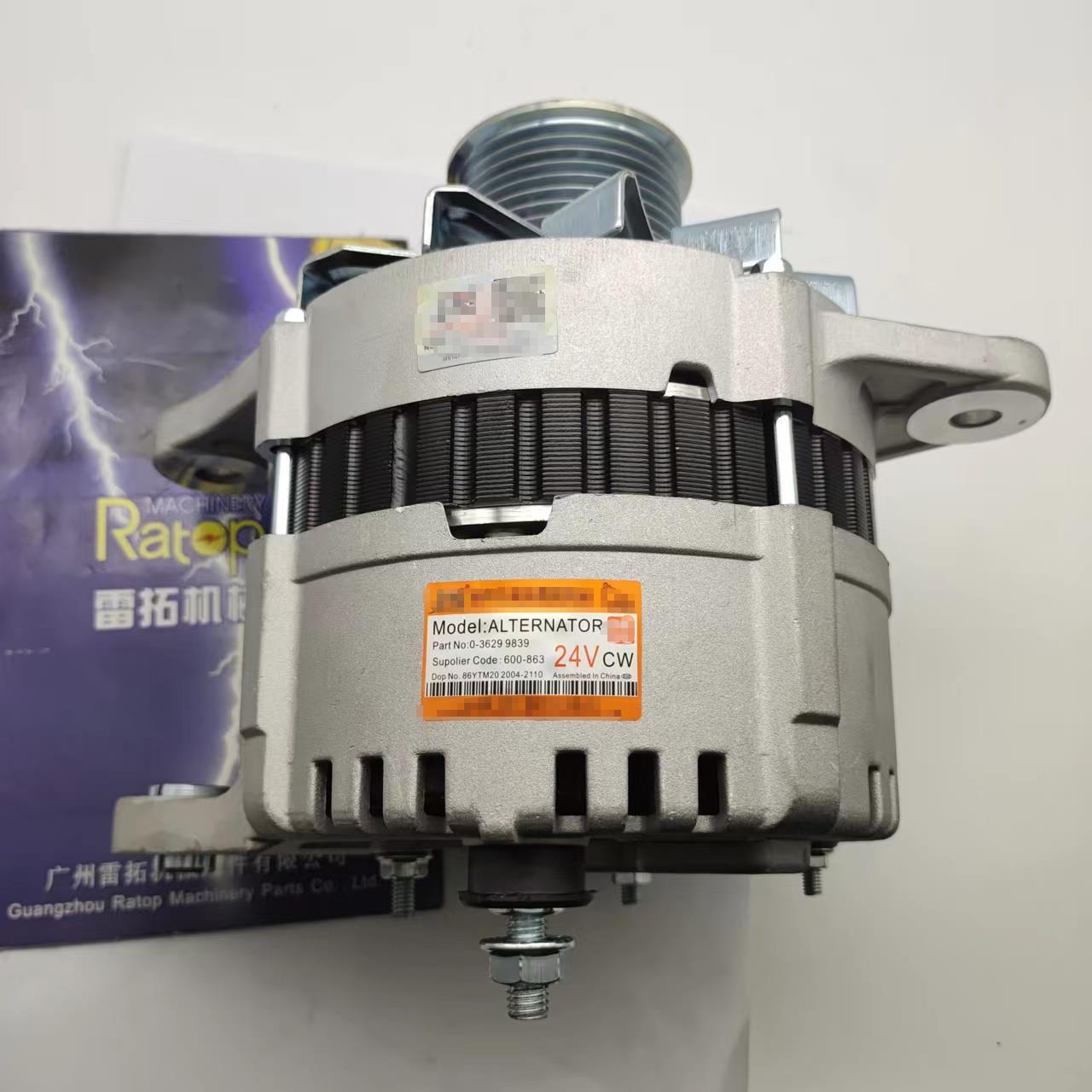 あつ 24V 75A Alternator 0-3629 9839 for Excavators - High Quality