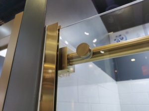 عرض مميز تصميم عصري ذهبي للاستحمام ولوحة منزلقة للحمام والفندق/الفيلا بدون إطار ذهبي - Product Image 6