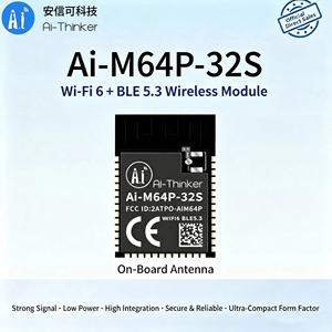 Module Combo Wi-Fi 6 et BLE 5.3 basse consommation Ai-Thinker équipé de la puce BL616CL Mode Ai-M64P-32S - Product Image 2