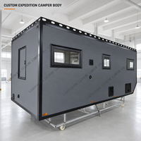 Camping-car en fibre de verre pour camion, camping-car pour benne de camion, camping-car avec toilettes