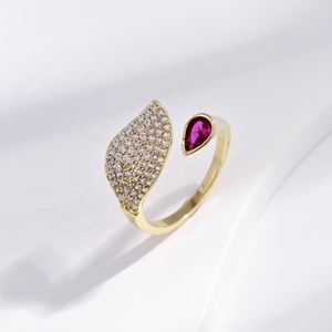 Custom plata 925 Sterling <b>Silver</b> open adjustable <b>ring</b> fine jewelry 18k gold women wedding engagement <b>emerald</b> chunky zircon <b>rings</b> - Product Image 2