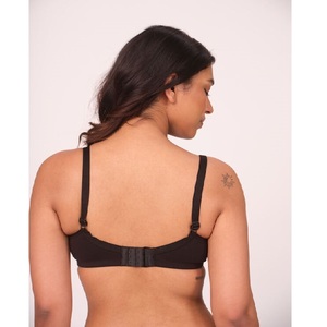 Soutien-gorge T-shirt élégant légèrement rembourré avec dentelle pour femme, doux, sans couture, pour usage quotidien, couvrance totale, lingerie tendance - Product Image 2