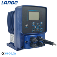 Pompe à diaphragme LANGO EM-B15FR, résistante à la corrosion, avec affichage LCD électromagnétique, pour la manipulation d'acides et de bases, traitement chimique