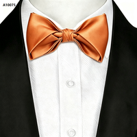 Noeud papillon pour homme en satin de polyester solide, pré-noué, réglable, pour mariage formel, fabricant professionnel de cravates