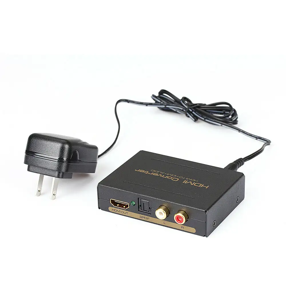 Konverter Output Analog, promosi untuk Splitter ekstraktor Audio HDMI ke SPDIF RCA Stereo L/R