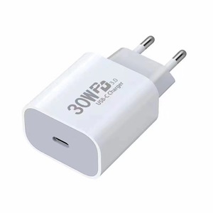 อะแดปเตอร์ชาร์จไฟแบบติดผนัง 30W PD 3.0 USB C ช่องเสียบคู่ ชาร์จเร็ว สำหรับโทรศัพท์มือถือและแท็บเล็ต - Product Image 1